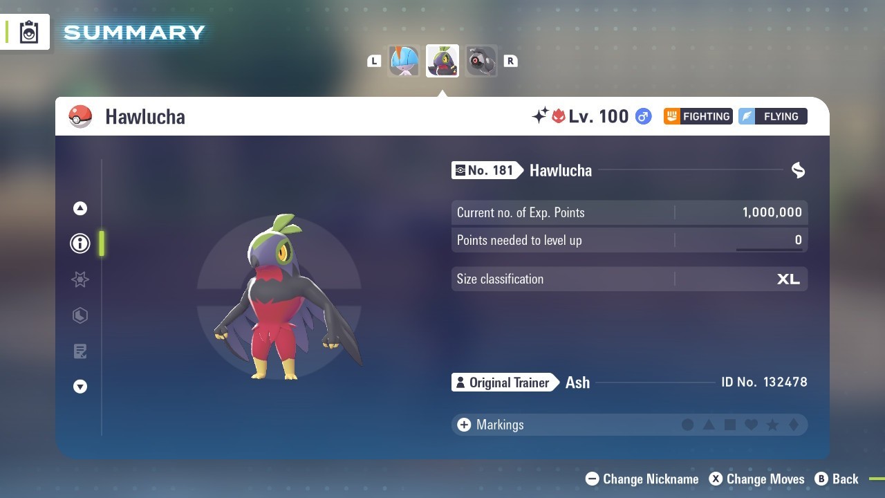 Pokemon Legends ZA ✨ 6IV Shiny Alpha Hawlucha✨Fast 🚀