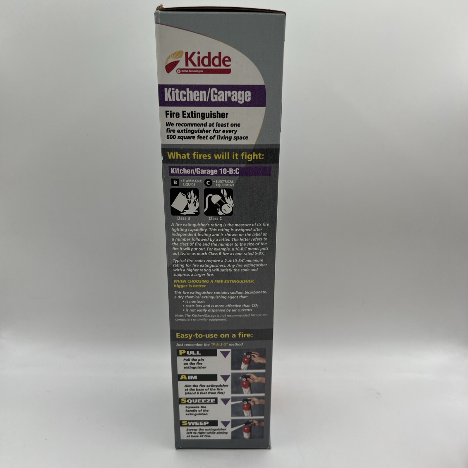 Kidde Kitchen/Garage Fire Extinguisher 10-B:C UL Rated Safety Device