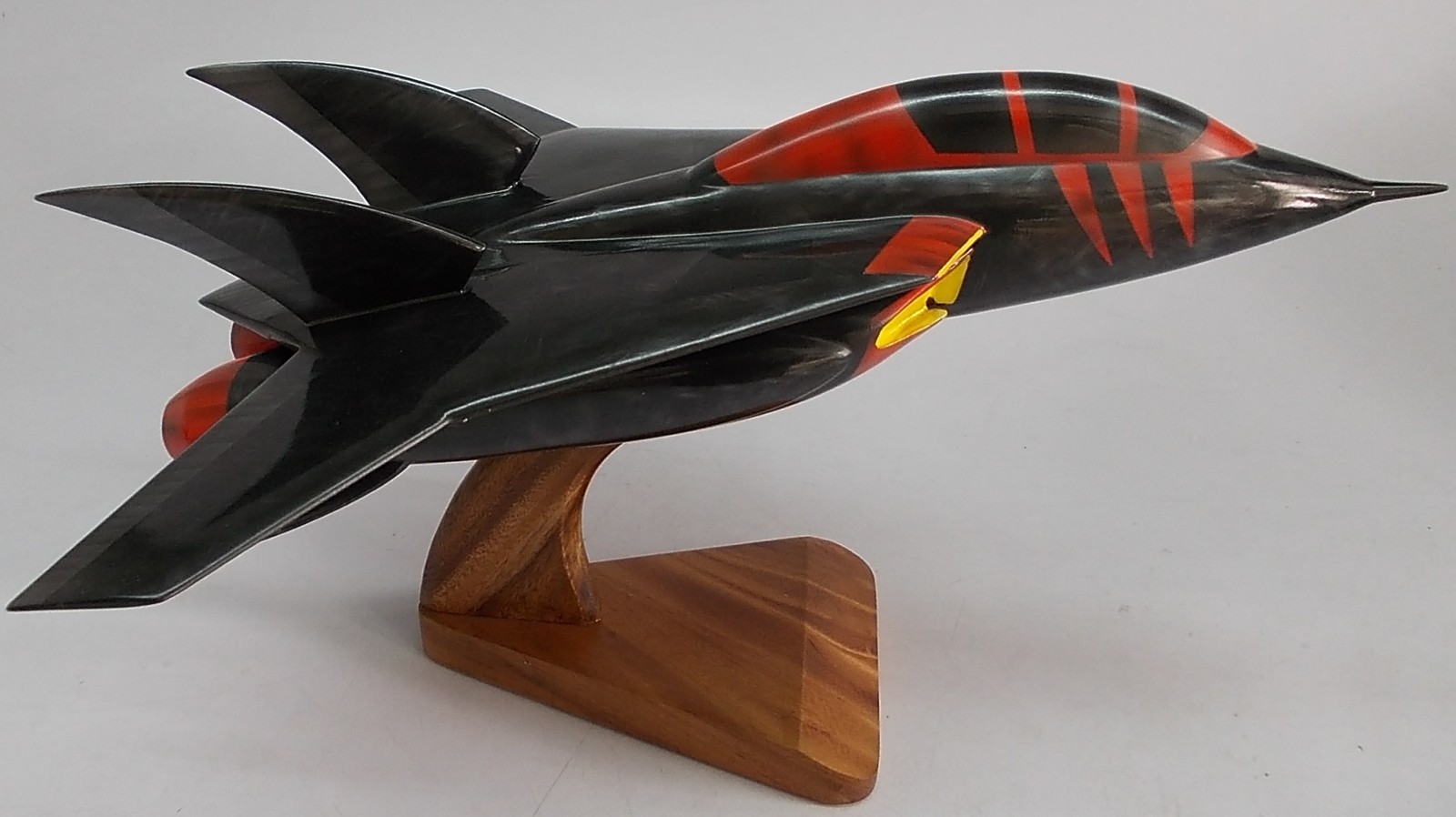 Turbo Kat Swat Kats VSTOL Aircraft Mahogany Kiln Dry Wood Model Large New