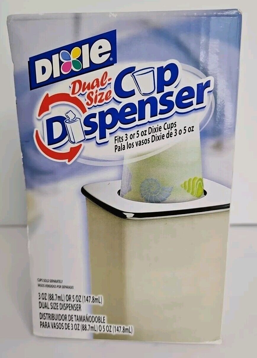 New In Box! VINTAGE DIXIE 3 or 5 oz. Dual Size Cup Dispenser 3 or 5 Ounce Cups
