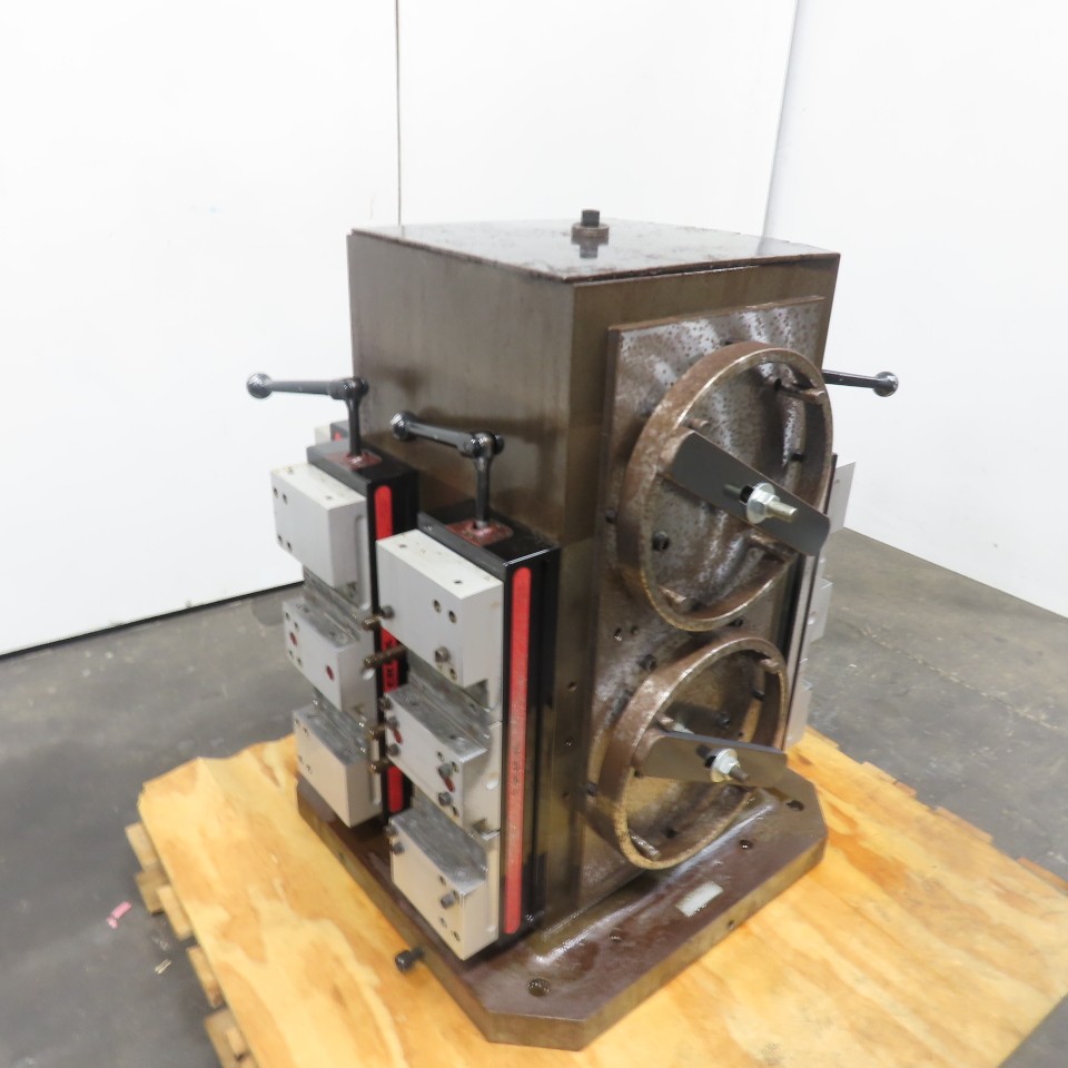 15" Square 4-Sided Multi-Loks Workholding Tombstone W/ (6)Chick 5QL1550 Vices
