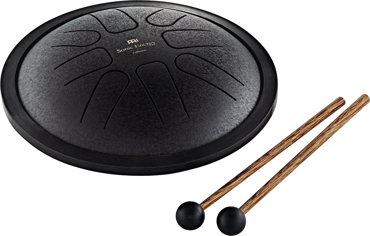 Meinl Sonic Energy SSTD1BK Small Steel Tongue Drum F Minor 8 Tones Black