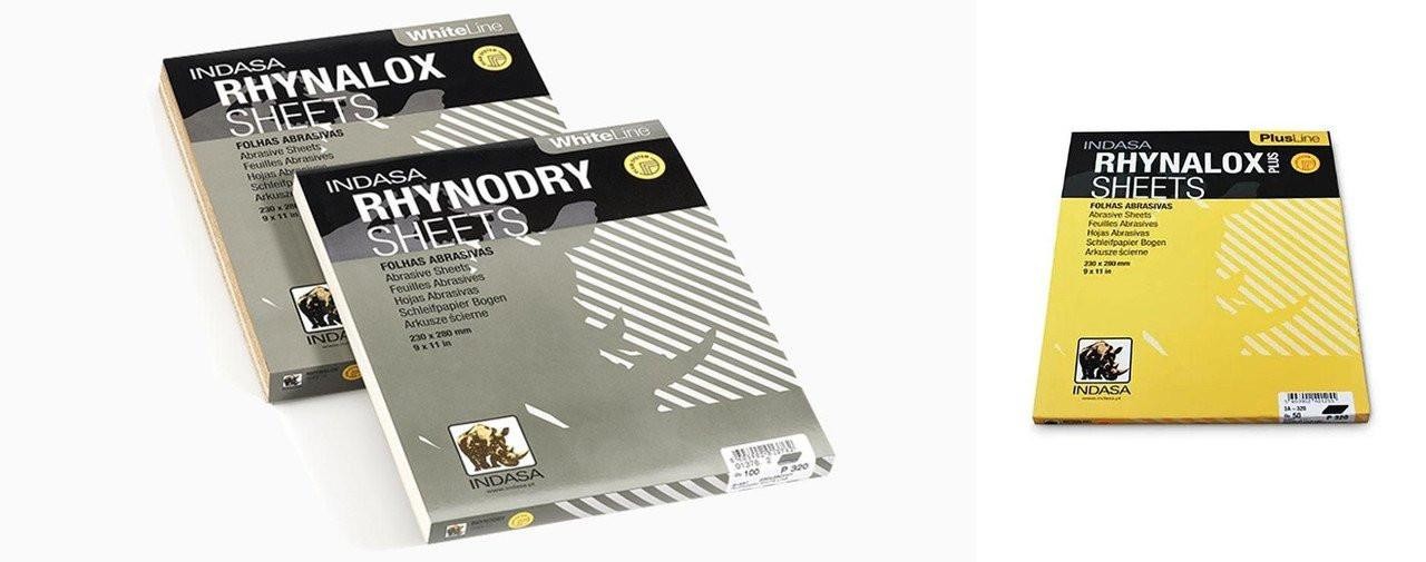 Indasa RhynaLox 9x11 Aluminum Oxide Sandpaper Sheets 50 Pack Choose Grit