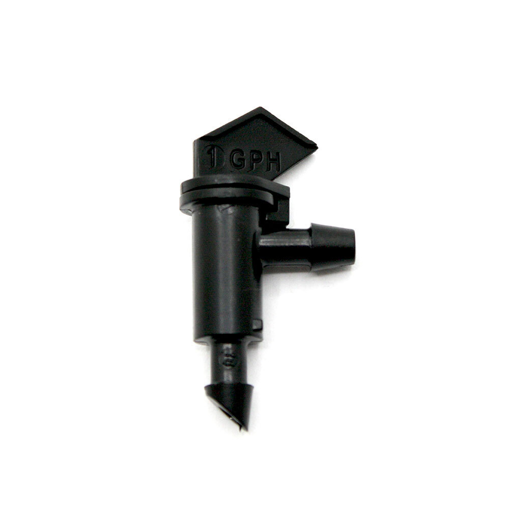 Thrifco 6821066 ETA10 1 GPH Irrigation Dripper Flag Emitter - Black