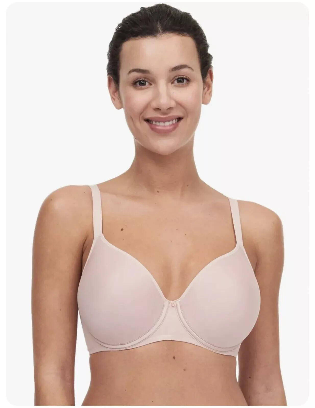 NWOT Chantelle Nude Size 34H 36DDDD 36H COMFORT CHIC CUSTOM FIT TS BRA 18J6