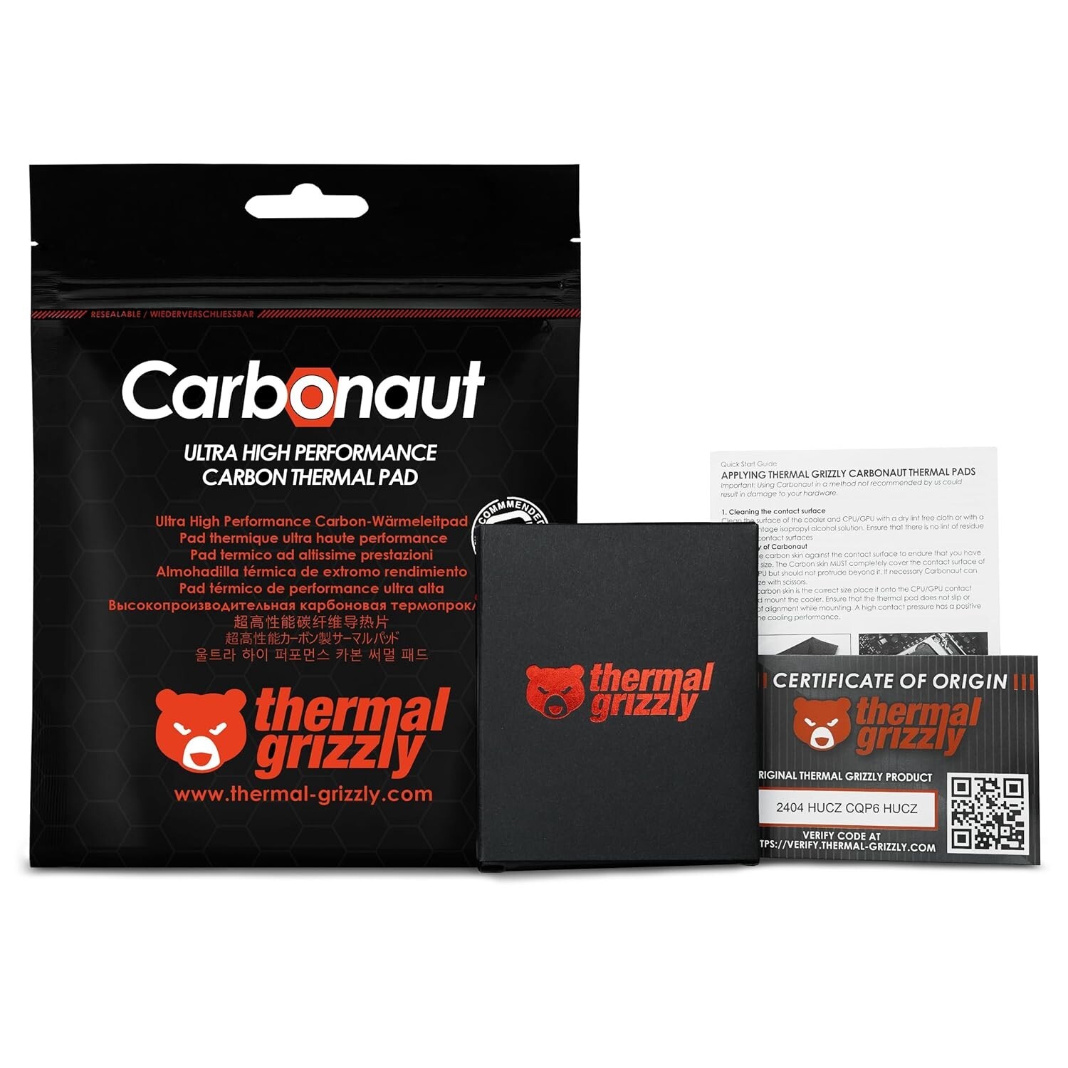 Thermal Grizzly Carbonaut 38x38x0.2mm AM4, AM5, LGA 1700/1851 CPU Thermal Pad