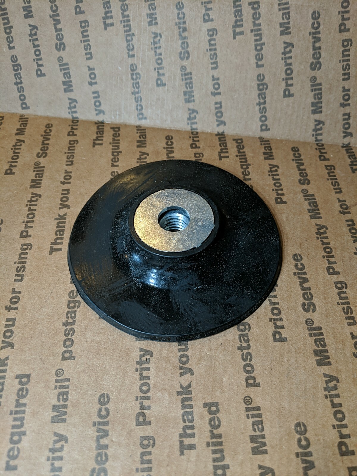 Eazypower 98011 4" x 5/8"-11 Threaded Rubber Backing Pad Disc for Angle Grinder
