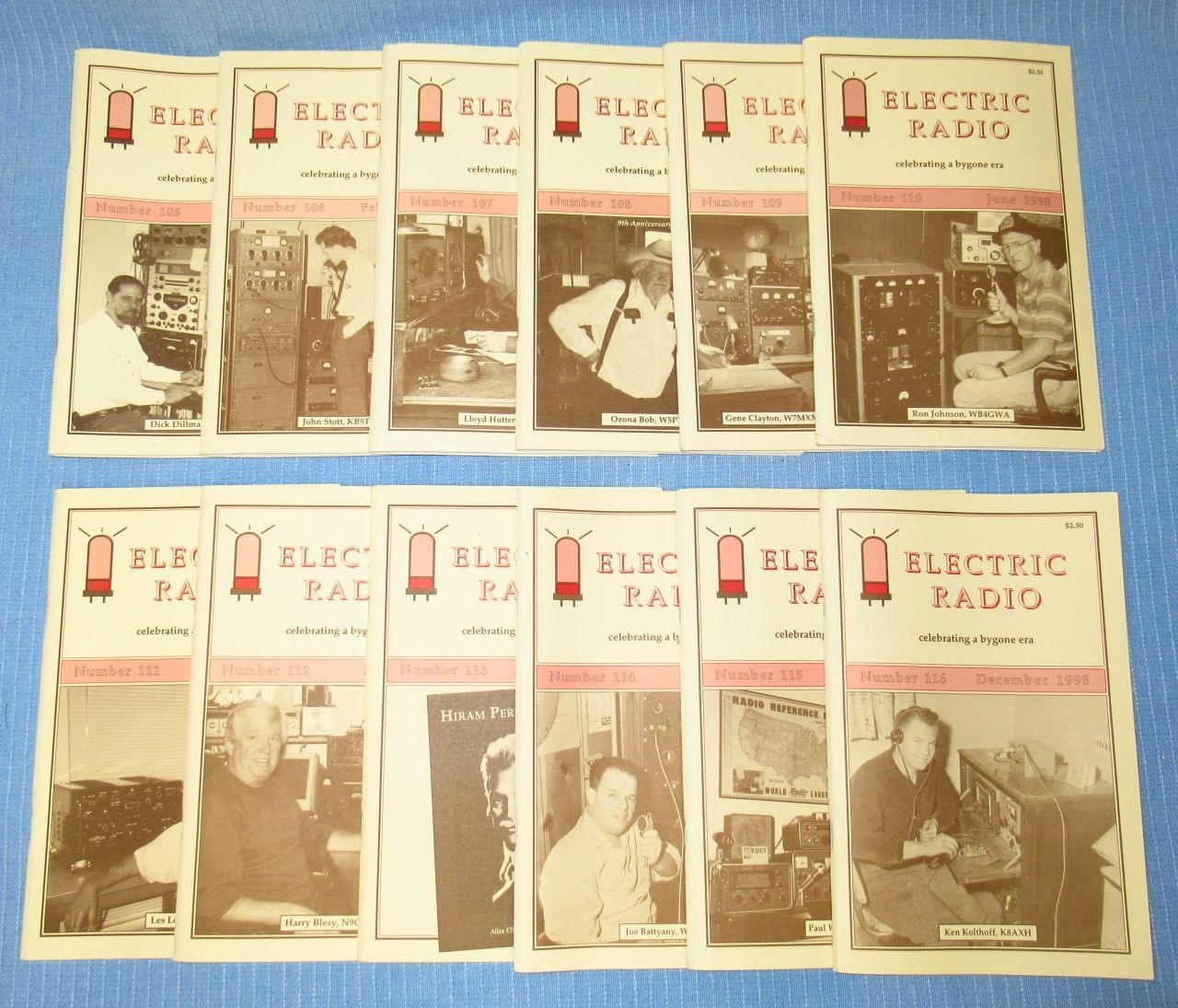 Electric Radio Magazines – Celebrating a Bygone Era – 1998 – 12 Issues
