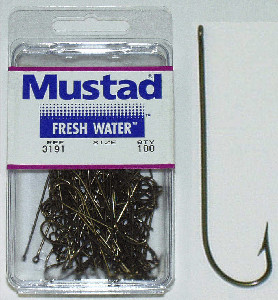Mustad 3215 #2 100Ct Blue Carlisle Hook