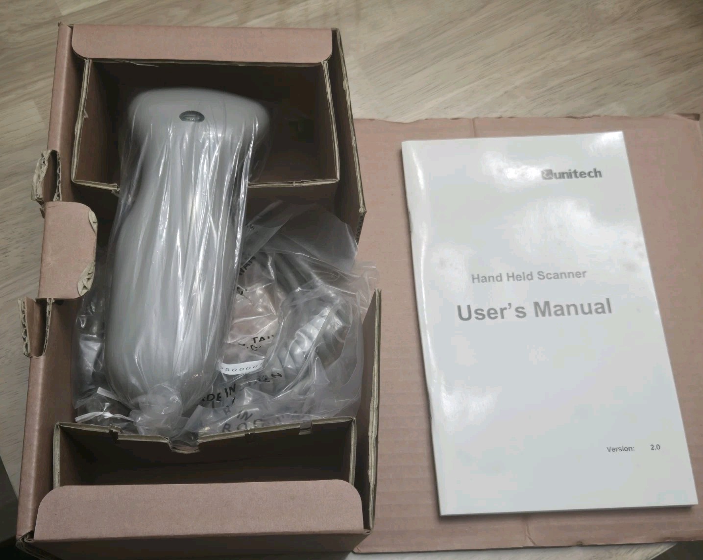 BRAND NEW IN BOX UNITECH MS265 Handheld Bar Code Scanner with PS/2 Male Cable