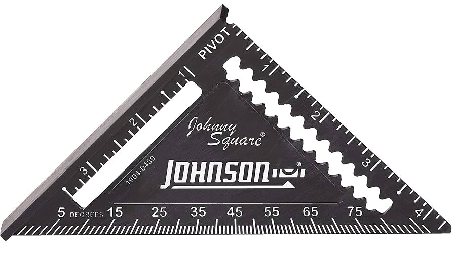 Johnson Level 4.5" Johnny Square Professional Easy-Read Finish Square