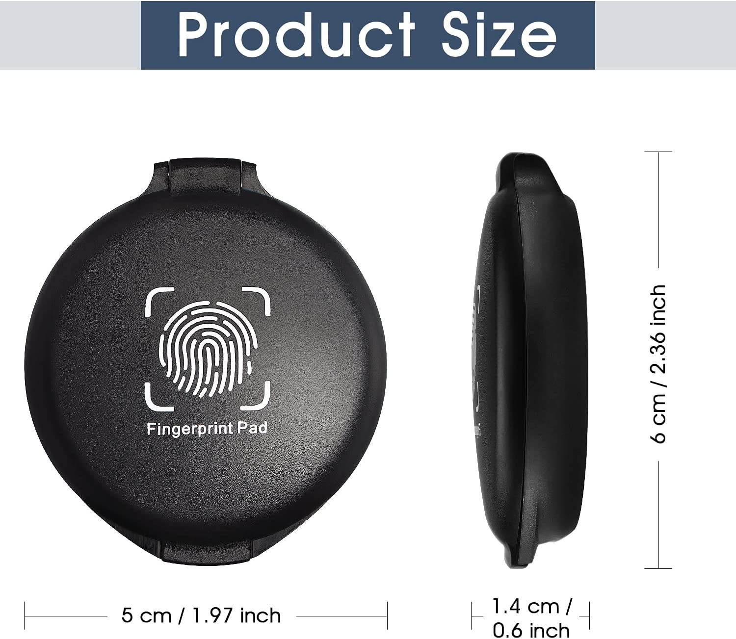 1 Pack Thumbprint Fingerprint Ink Pad for Notary Supply Identification Security