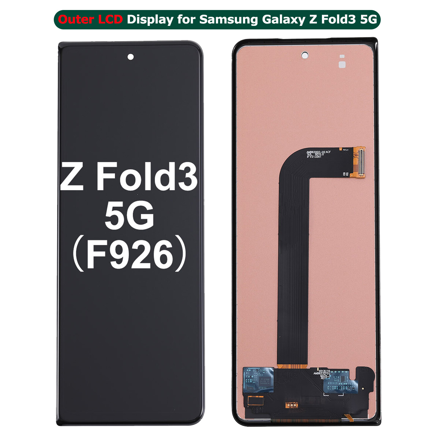 Outer LCD Touch Screen Display Replacement For Samsung Galaxy Z Fold3 5G SM-F926
