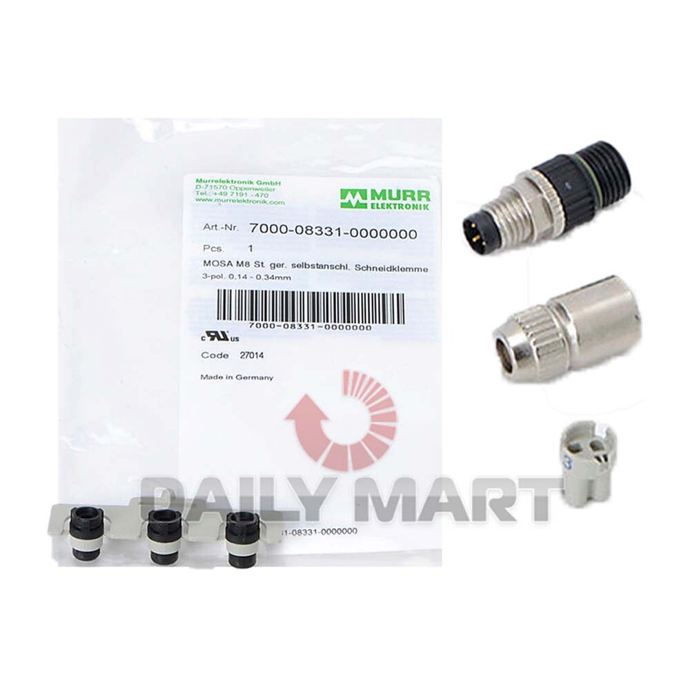 New In Box MURR 7000-08331-0000000 Circular DIN Connectors
