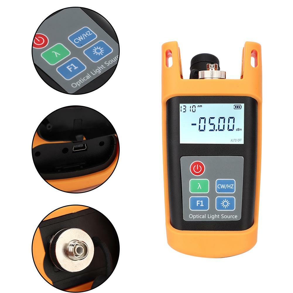 Handheld Optical Power Meter Tester Dual Wavelength 1310&1550nm Light Source