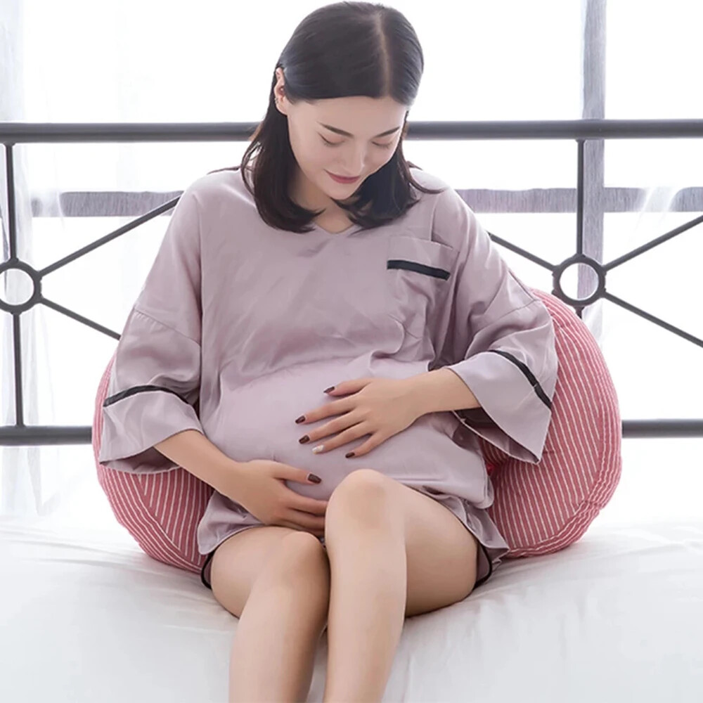 Multi-function U Shape Pregnant Women Sleeping Support Pillow Bamboo Fiber