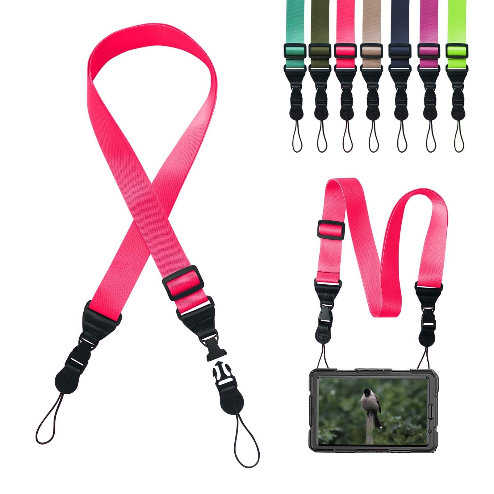 Adjustable Shoulder Strap:Comfortable iPad Strap Nylon Neck Lanyard for iPad/...