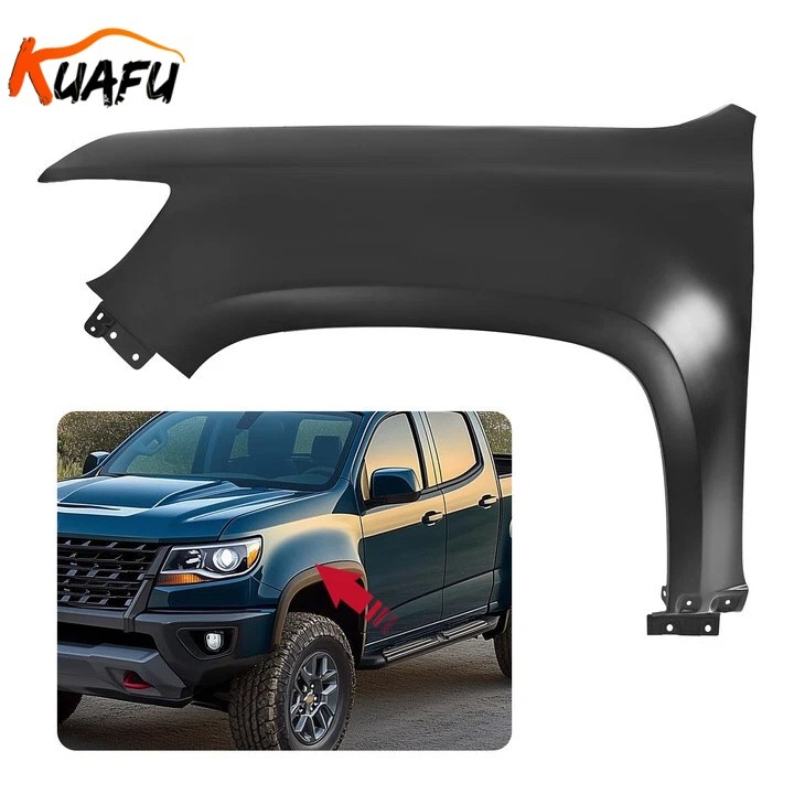 Fender For 15 16 2017-2022 Chevrolet Colorado Front Left Side Steel Primed Black