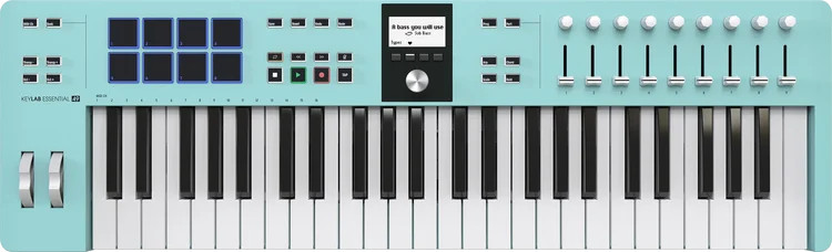 Arturia KeyLab Essential mk3 49-key Keyboard Controller - Aquamarine