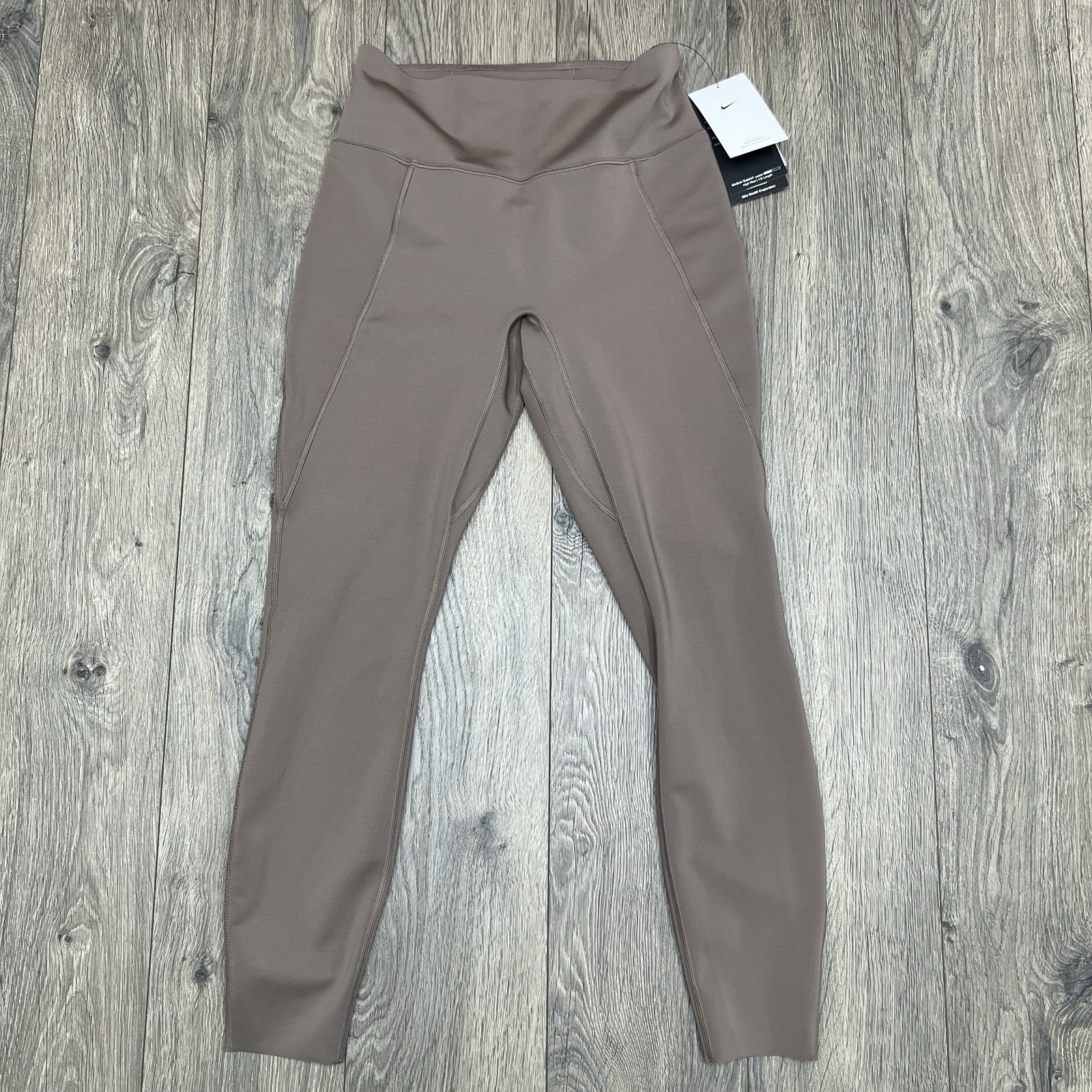 Nike High Waisted 7/8 Leggings Size Medium Womens Universa Medium Support Brown