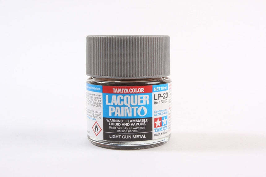 Tamiya 82120 LP-20 Light Gun Metal Lacquer Paint 10ml TAM82120 - US