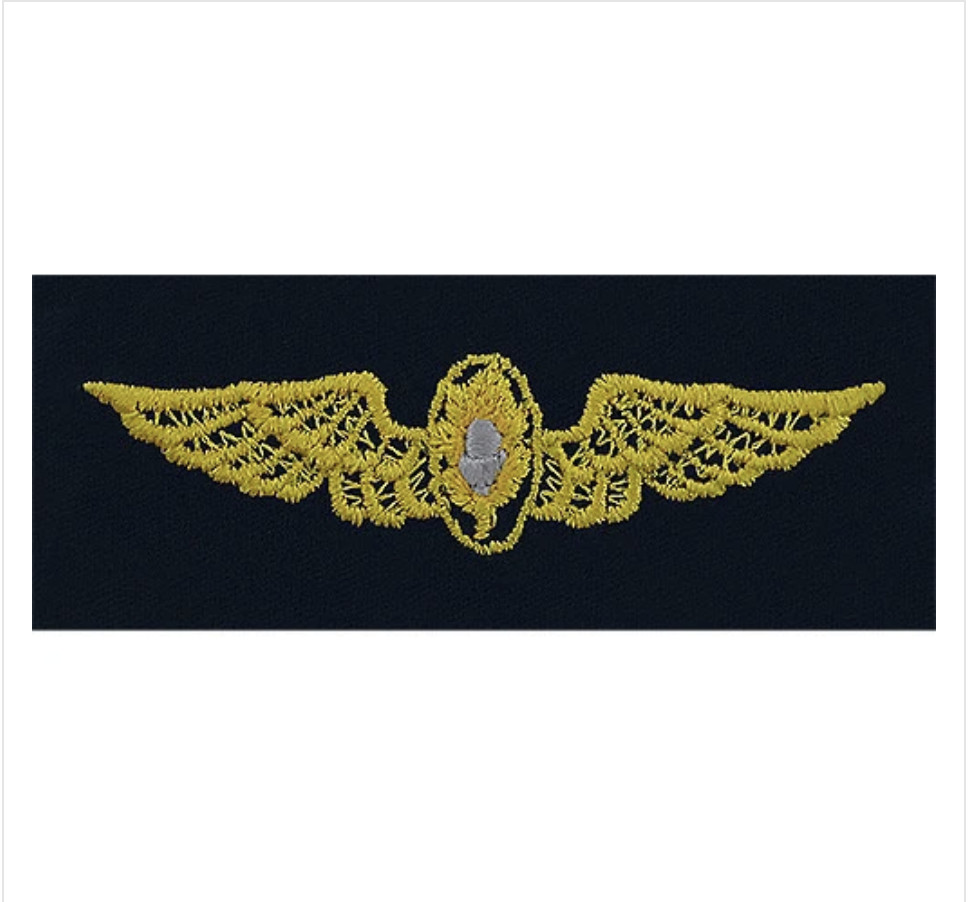 GENUINE U.S. NAVY EMBROIDERED BADGE: FLIGHT SURGEON - EMBROIDERED ON COVERALL