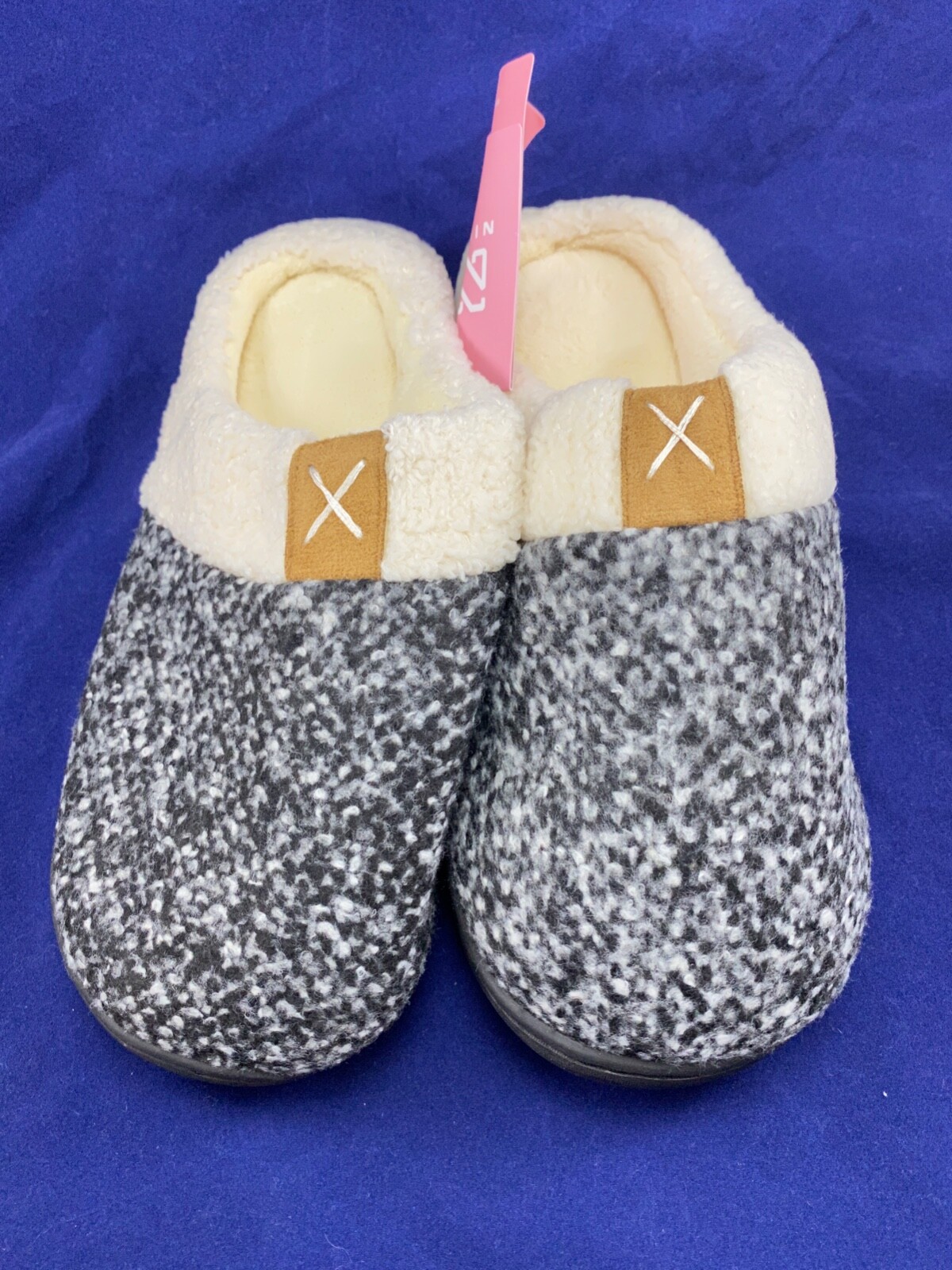 NING Unisex Winter Memory Foam Cotton & Spandex Slippers Size 36/37 (USA 6)