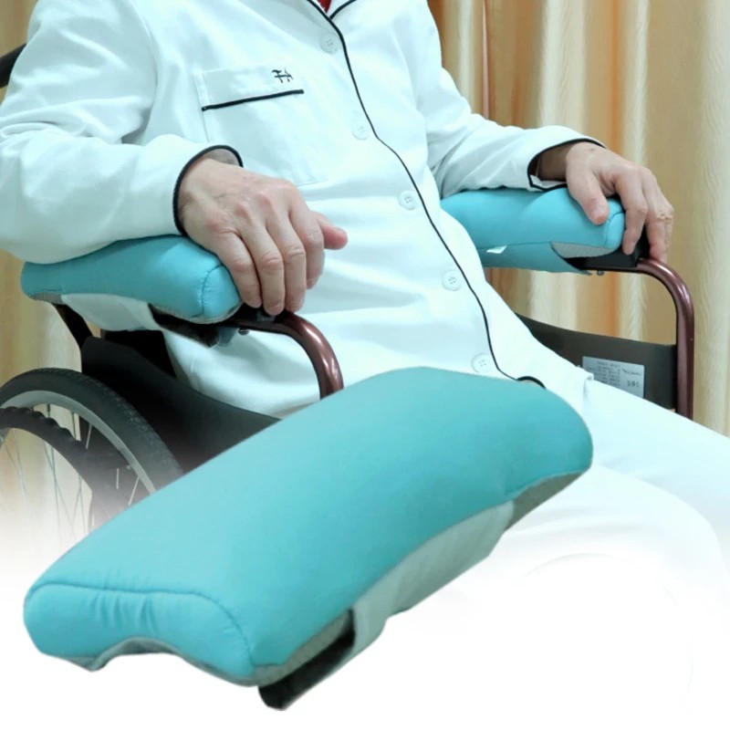Wheelchair Armrest Pads Memory Foam Comfort Cushion Elbow Wrist Pain Relief 2pcs