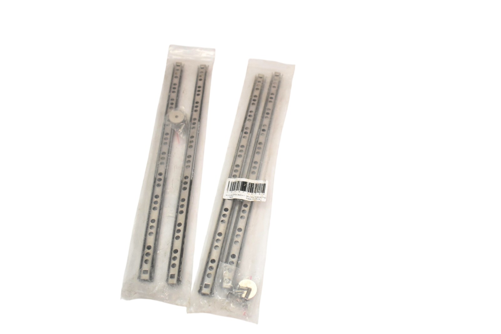 Mounting Extension Panel Rails Metal Silver 342mm Set 2 Pair Bracket Hardware