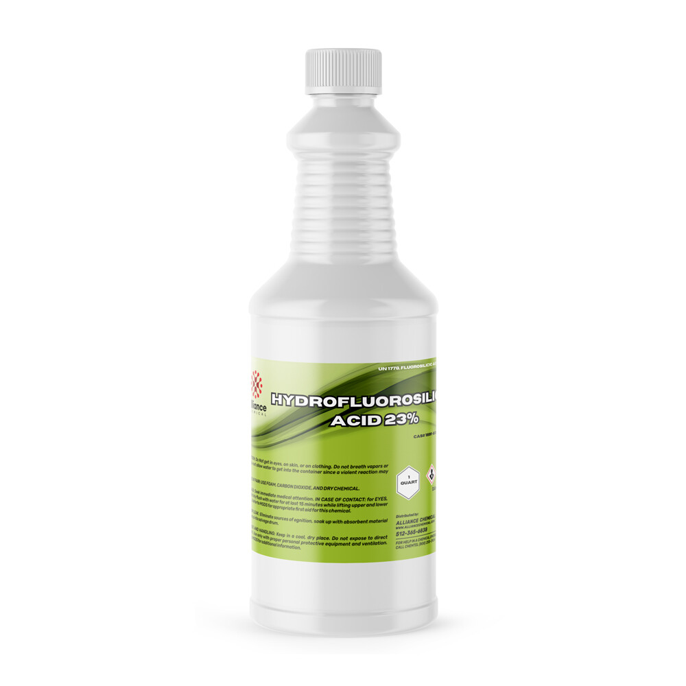 Hydrofluosilicic Acid 23% (HFS) - 1 Quart Bottle