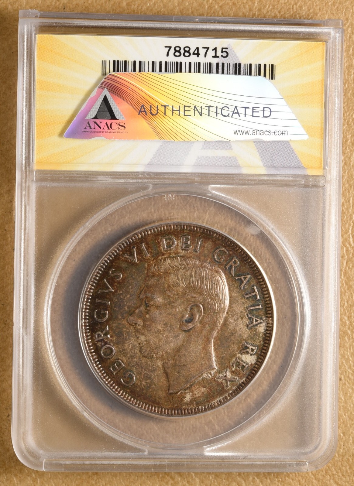 1951 Canada Silver Dollar ANACS MS63