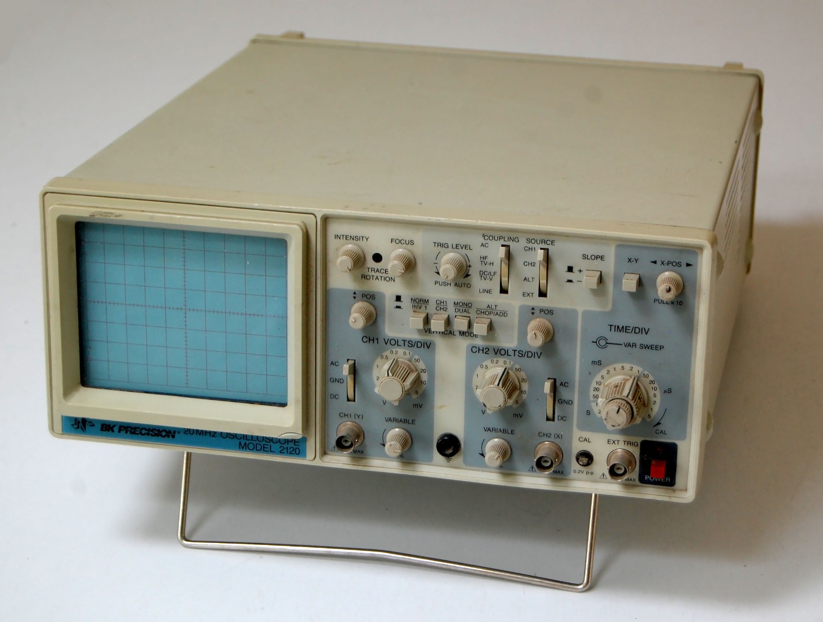 BK Precision Model 2120 20MHz 2 Channel Oscilloscope Parts Repair