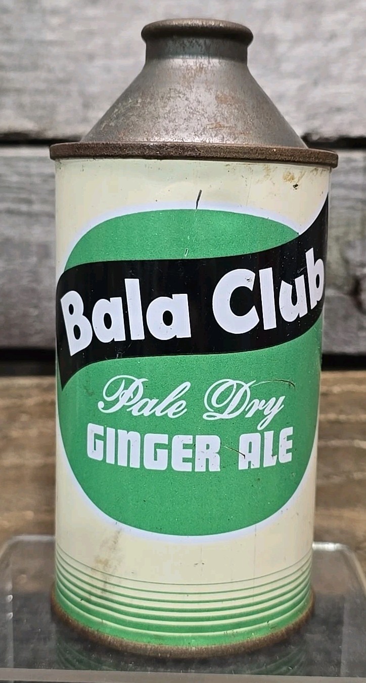 Bala Club Pale Dry Ginger Ale Steel Cone Top Can