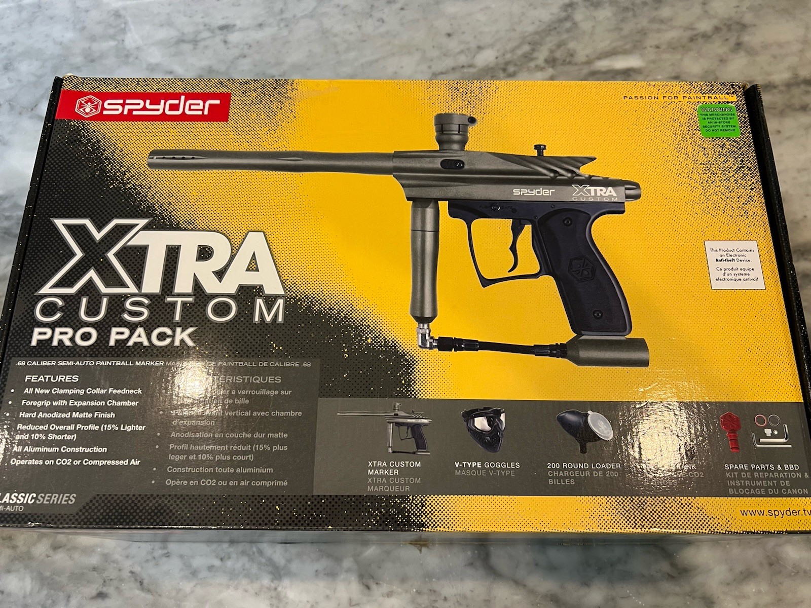 Spider Xtra Custom Pro Pack Paintball Marker New