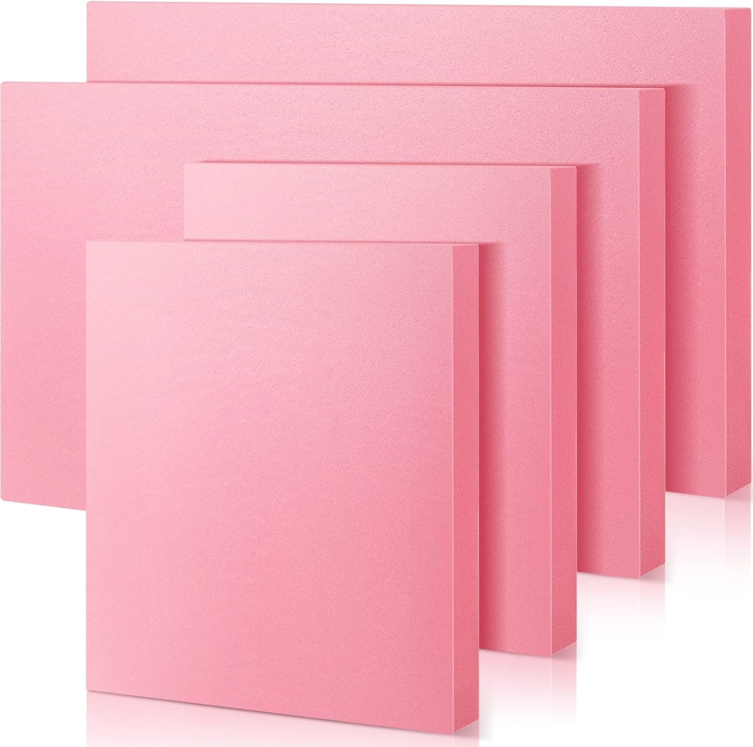 8 Pcs Pink Insulation Foam, Thick Insulating XPS Foam Board Rectangles Foam Shee
