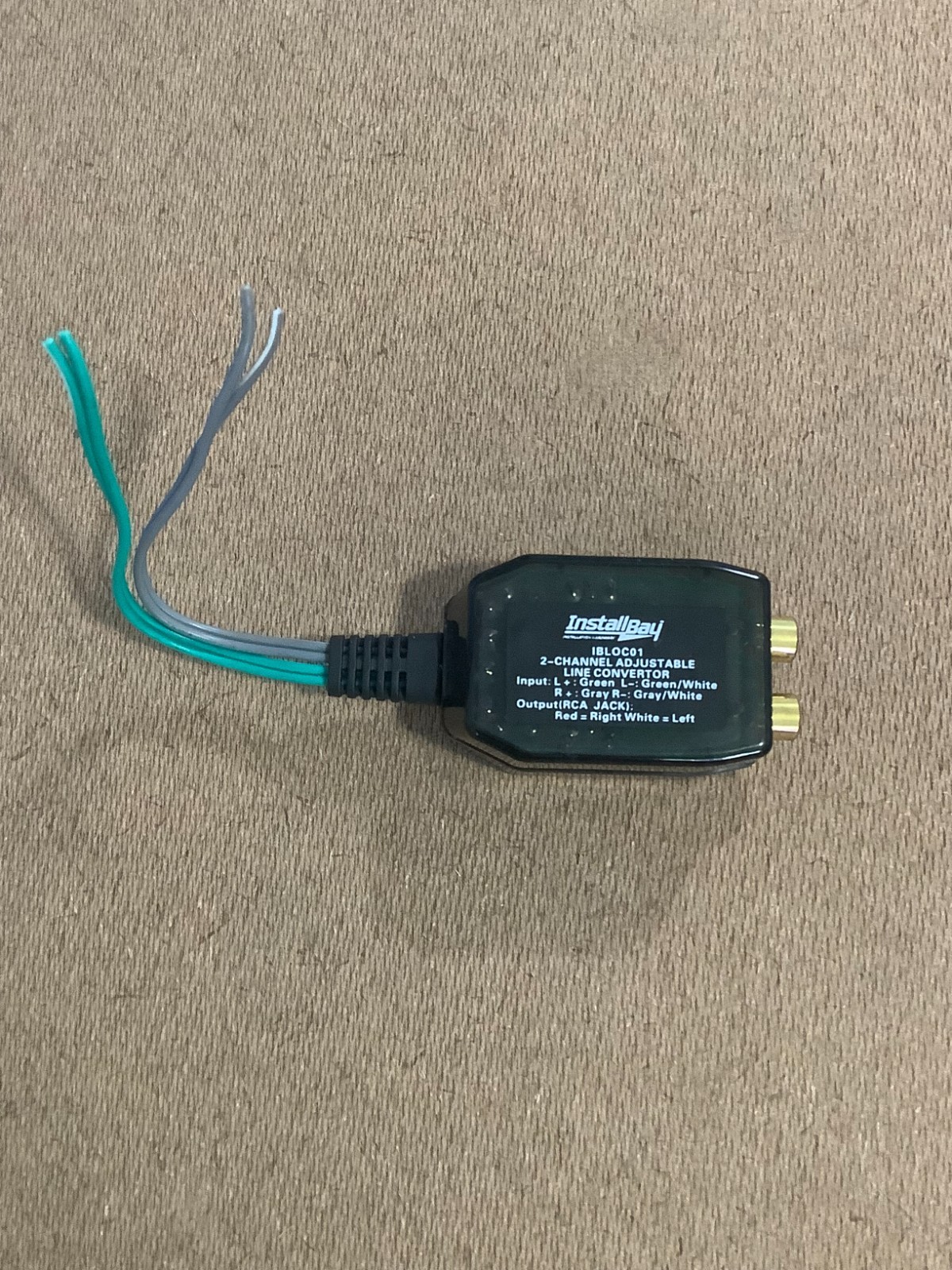 IBLOC01 Install Bay 2 Channel Adjustable Line Level Converter 40 Watt Each