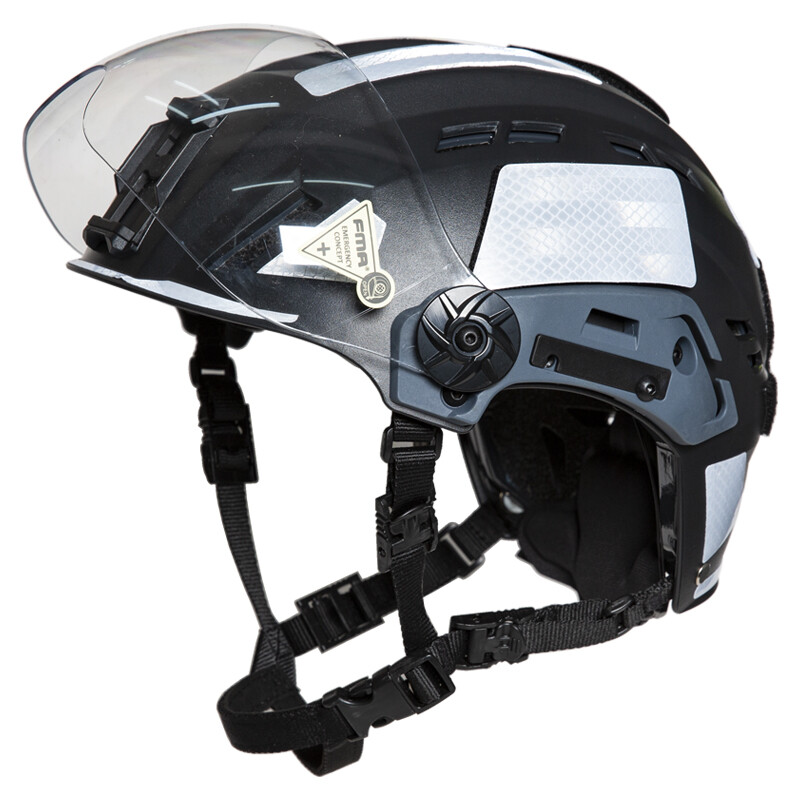 FMA Tactical Rescue Helmet Fire Safety Emergency Fireproof ABS Red Adjustable