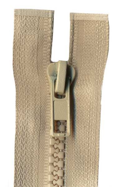35cm Beige Open End Chunky Zip