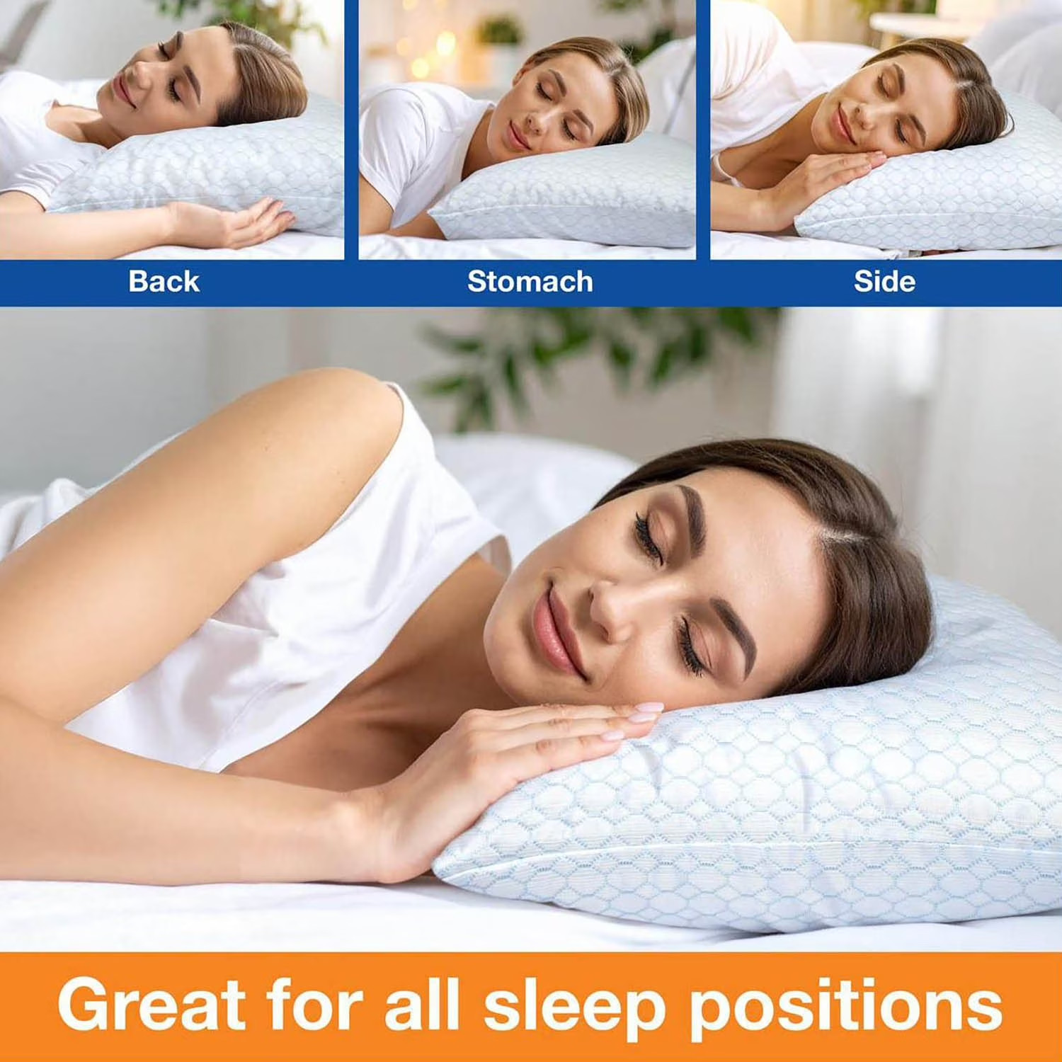 Nectar 2-Pack Cooling Down Alternative Microfiber Pillows, Standard/Queen Size