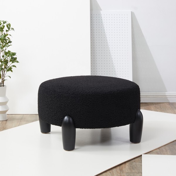 Safavieh PEREZ SCANDINAVIAN RD OTTOMAN, Reduced Price 2172752045 SFV5036D