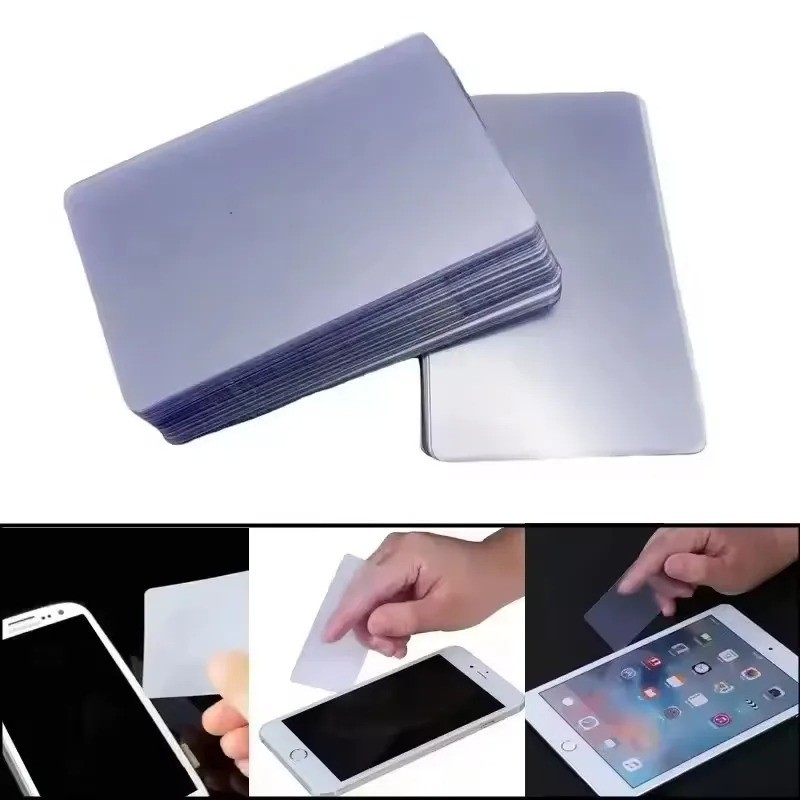 100pcs Ultra Thin Plastic Pry Cards Phone Screen Opening Tools for Mobile Tablet