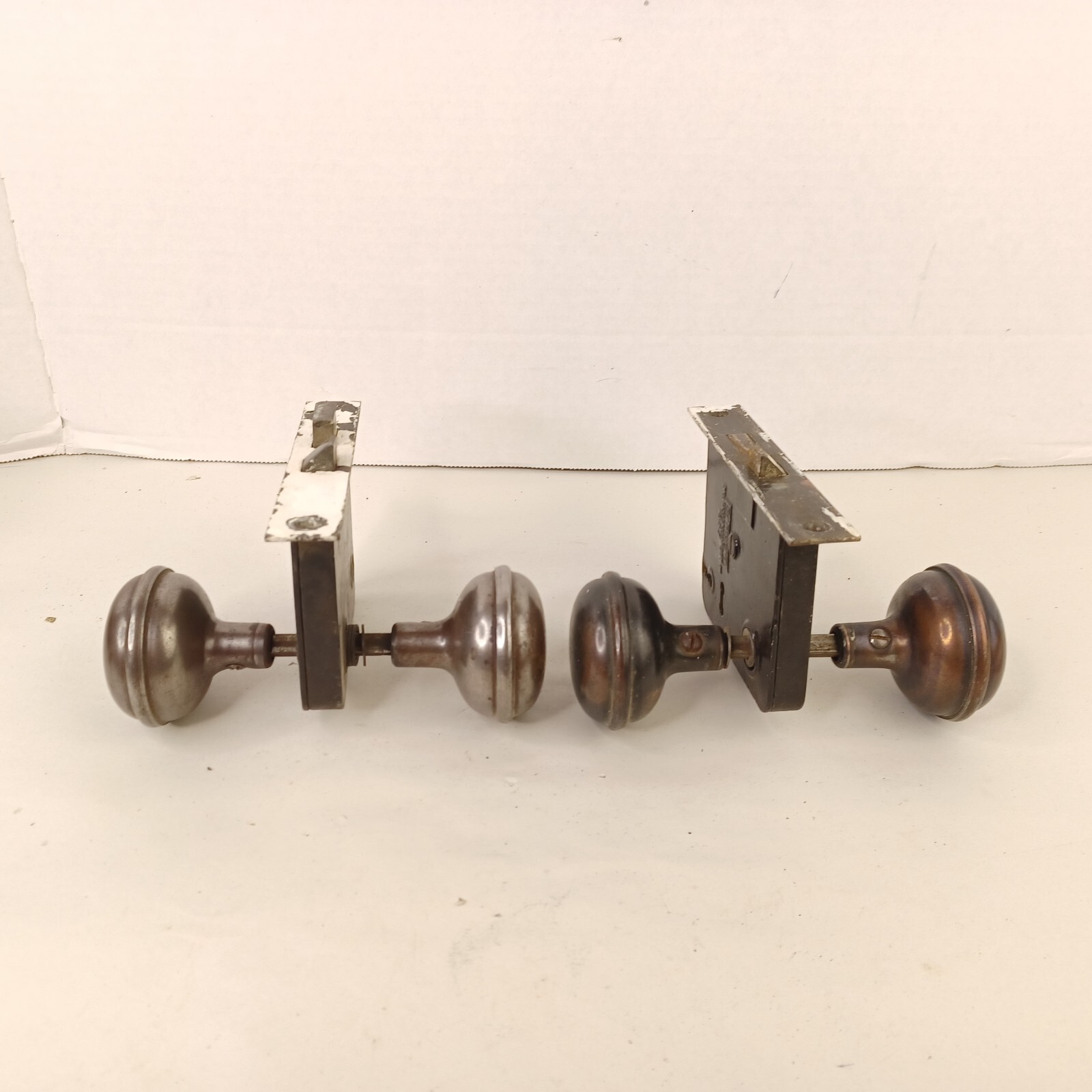2 Vintage Sargent Mortise Door Lock Hardware With Knobs No Key