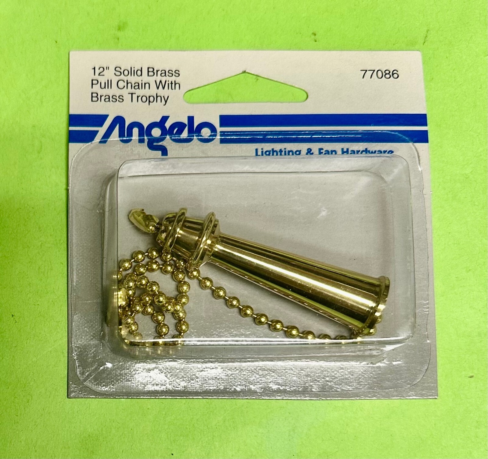 Westinghouse 77086 Brass Trophy with Polished Brass chain Fan/Light Pull Chain