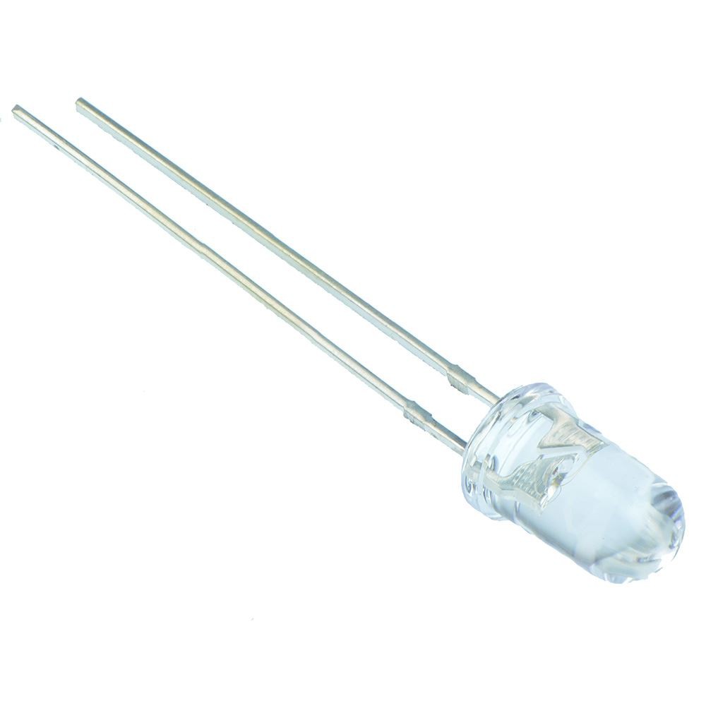 50 x Orange 5mm Flashing LED Clear Lens