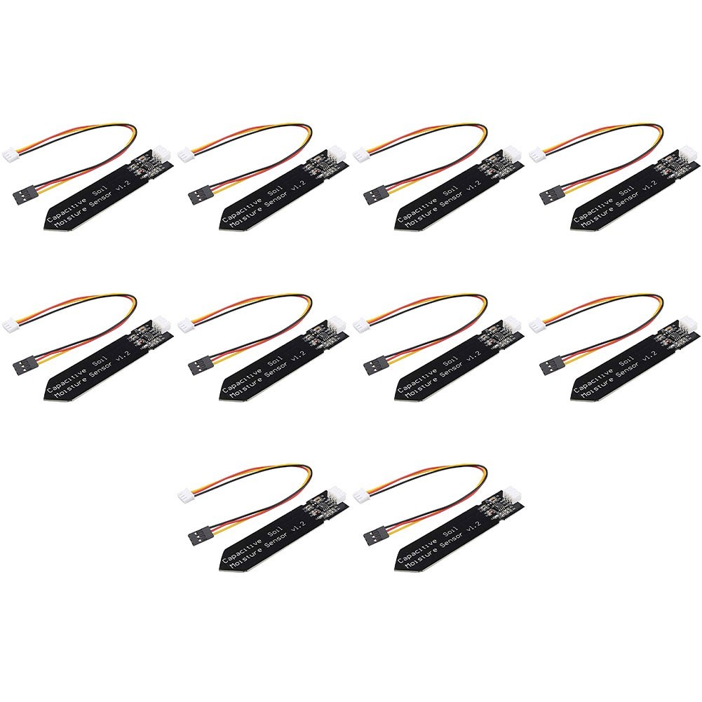 10 Pieces Capacitive Soil Moisture Sensor Modules Operating Voltage 3 3 to 55V