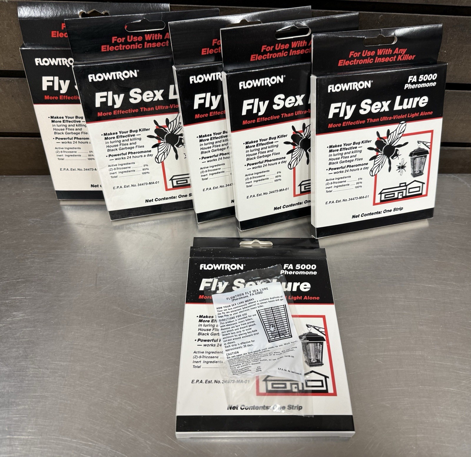 Lot of 6 - Flowtron FA-5000 Pheromone , Fly Sex Lure