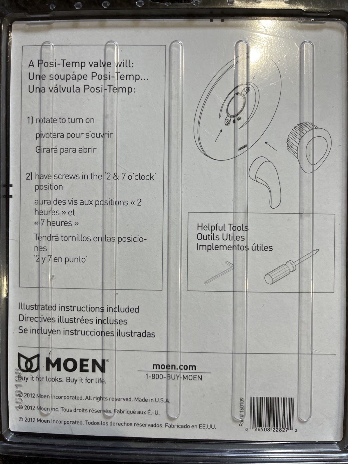 Moen Replacement Posi-Temp Escutcheon Plate, Chrome Model 179102