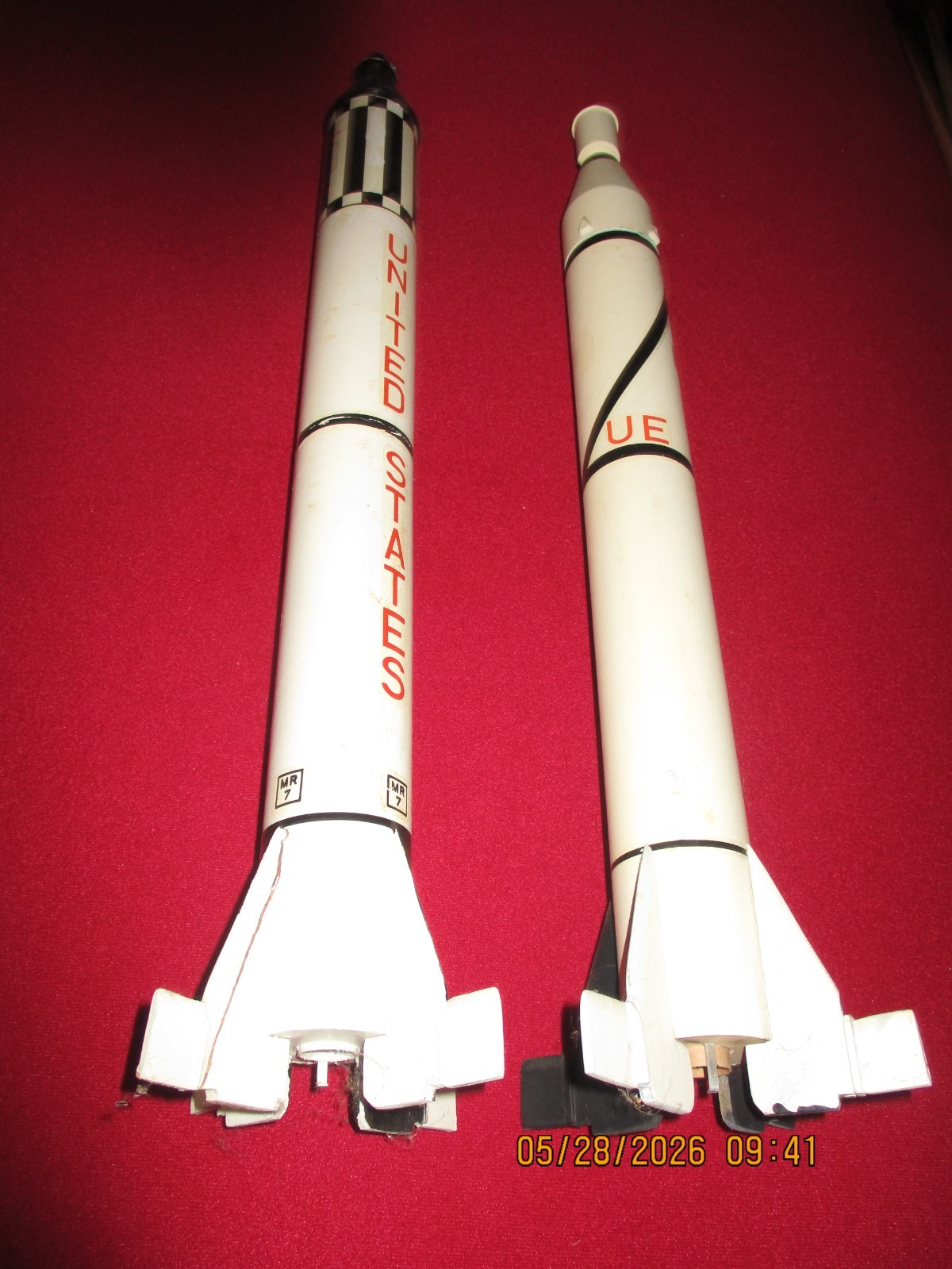 (2) VINTAGE Estes JUPITER ROCKETS-Mercury Redstone&Jupiter C Explorer~MISS/PARTS