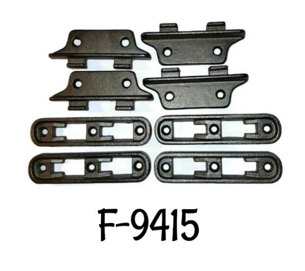 Medium Cast Iron Bed Rail Fastener Set frame hooks anchors antique bed