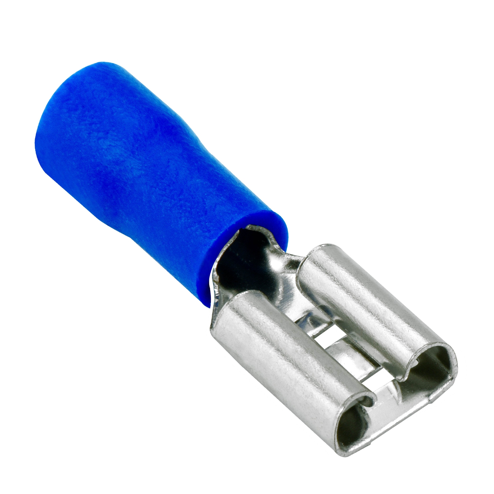 100 Vinyl Female Quick Disconnect Terminal 16-14GA AWG gauge Blue 0.205" Wire